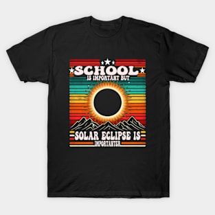 Solar Eclipse Enthusiast Retro Tee T-Shirt